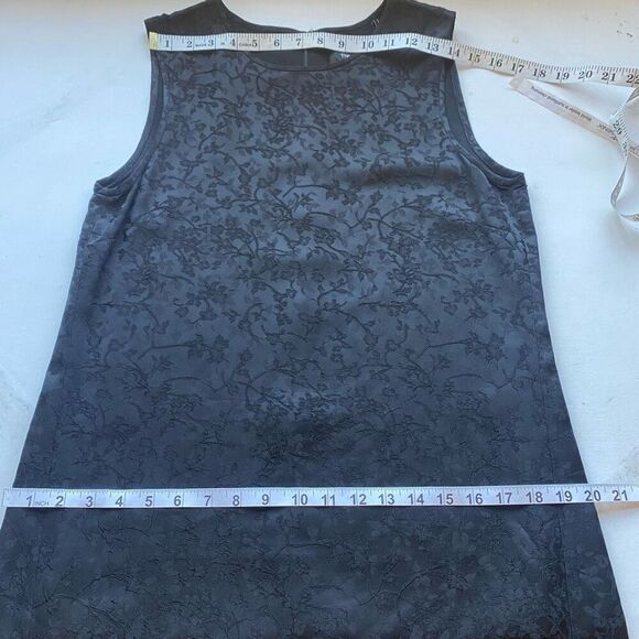 Theory Adraya Jacquard Black Shift Mini Dress Women’s 8 Sleeveless Designer Time - Picture 8 of 14